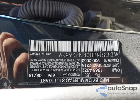 2019 Mercedes-Benz Cla 250 from USA, damaged, VIN WDDSJ4EB0KN726539